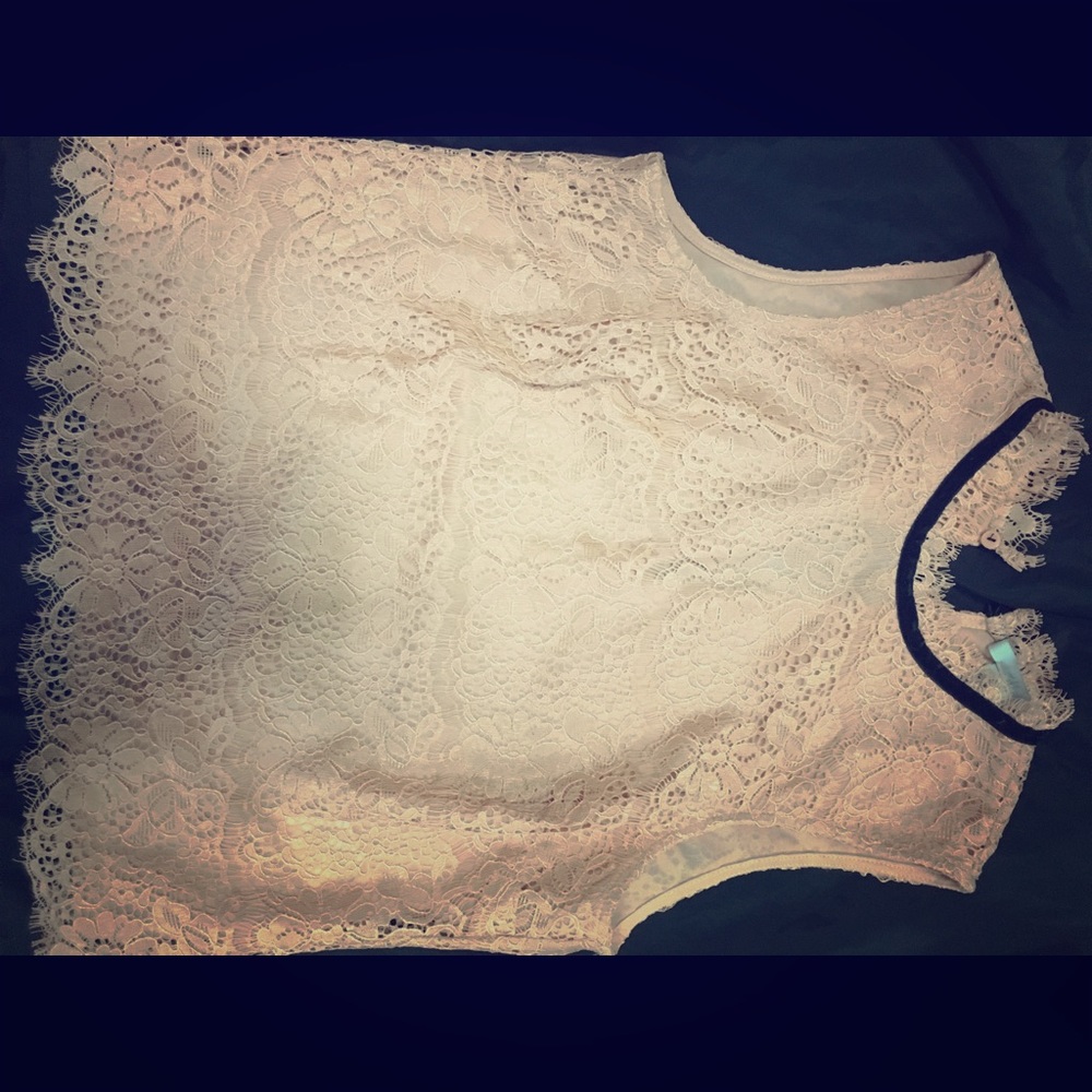 Dusty rose/pink fringe hem tank top